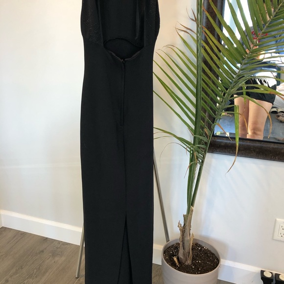 Stunning black formal dress with beading - Picture 3 of 8